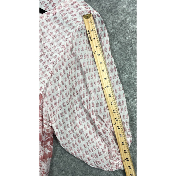 Daughters of India Womens Nora Mini Dress Boho Floral Primrose Pink White XL - Picture 11 of 13